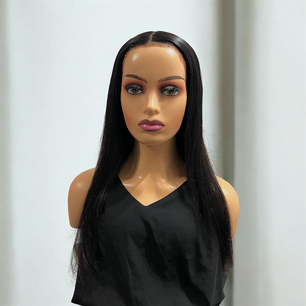 Transparent Lace Frontal Wig - Silky Straight Human Hair"