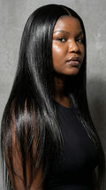 Transparent Lace Frontal Wig - Silky Straight Human Hair"