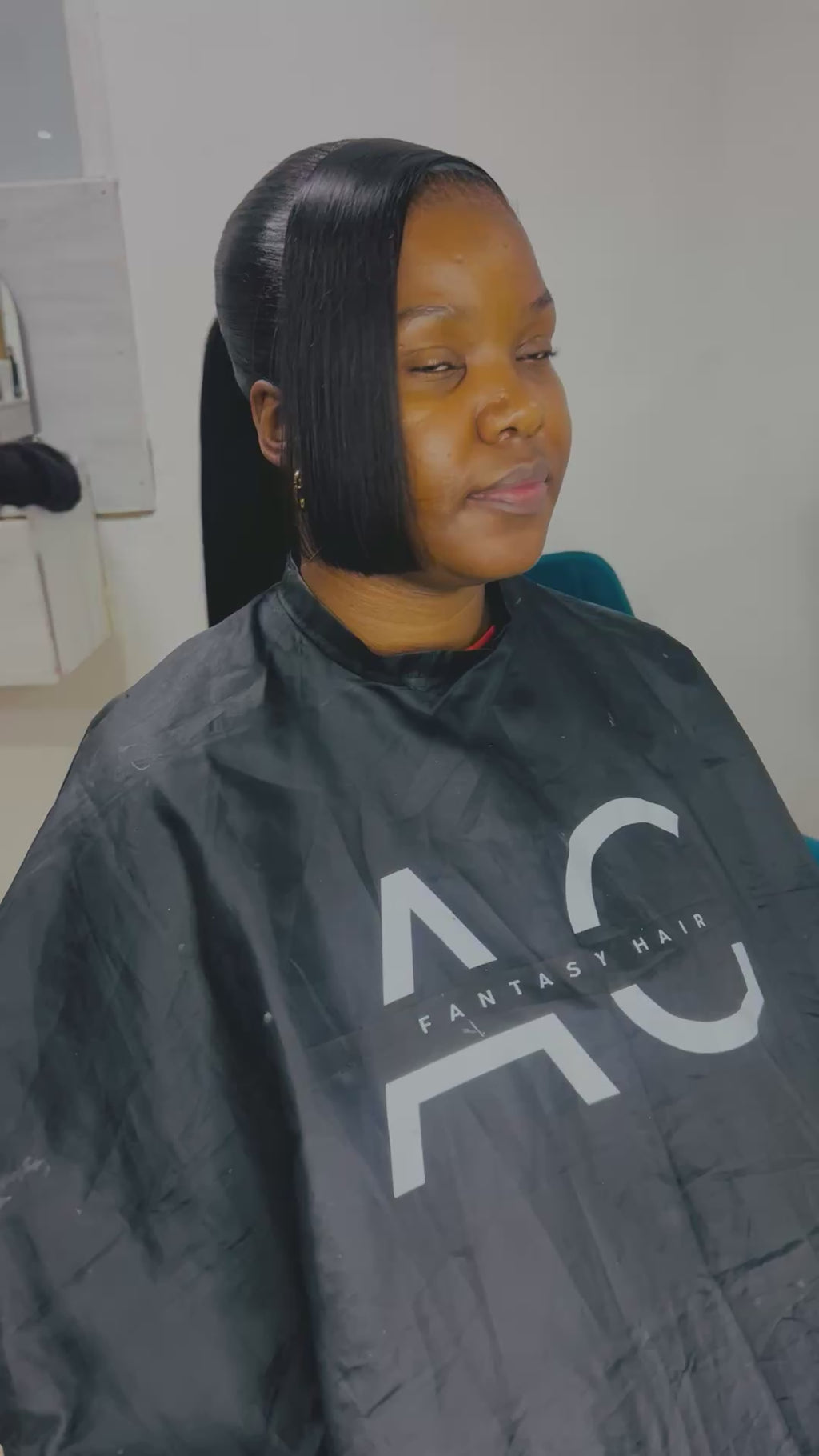 Brazilian Ponytail Bundle Set - (18" Bone Straight Hair + 13x6 Lace Frontal)
