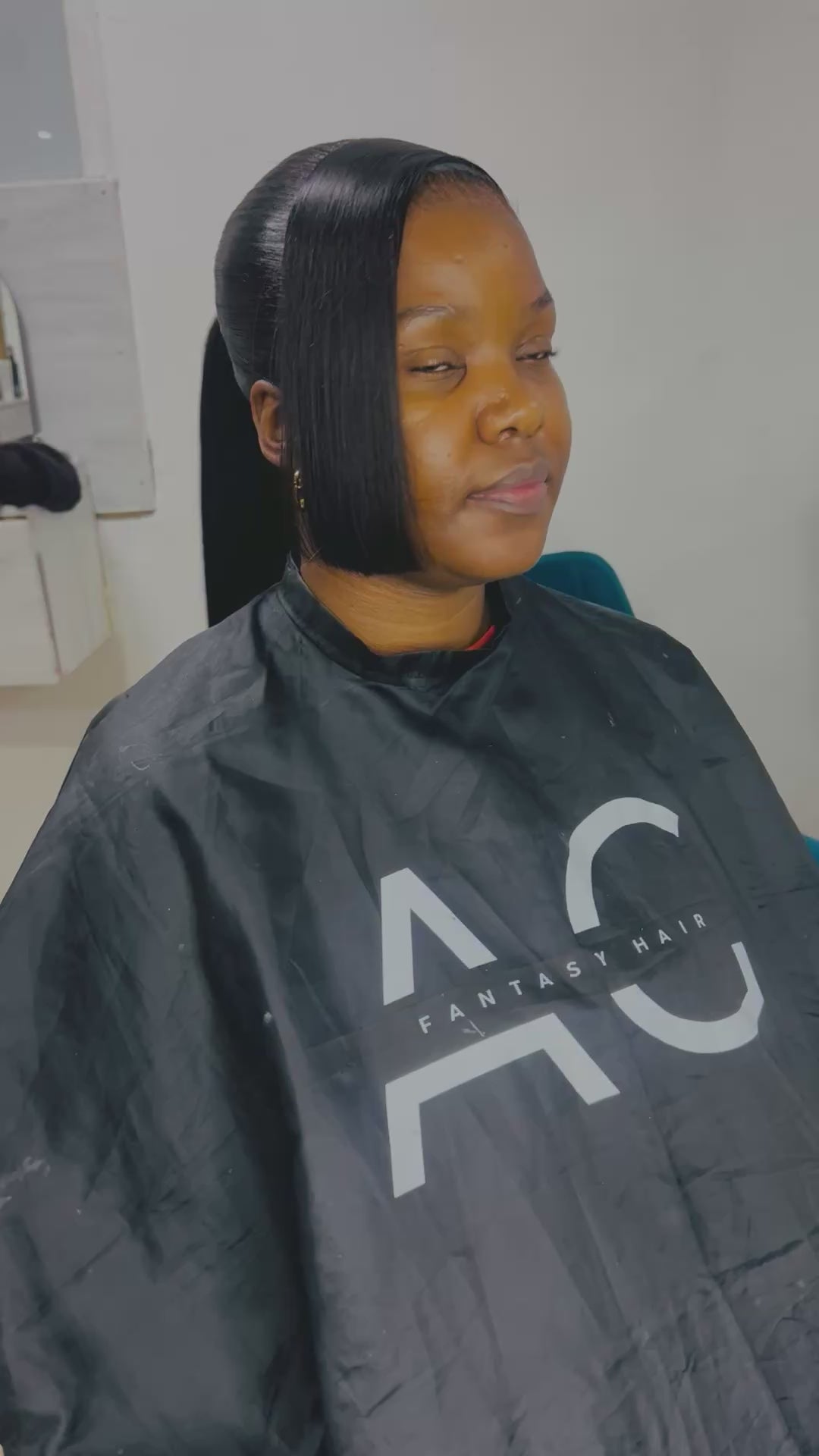 Brazilian Ponytail Bundle Set - (18" Bone Straight Hair + 13x6 Lace Frontal)